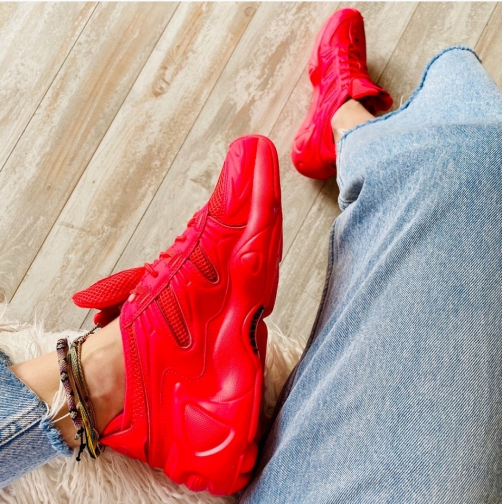 ADIDAS FYW Shock Red Sneakers (BNWOT)